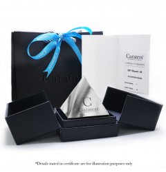Caraters Glamour 0.50 cts (x2) F VVS Princess Cut Diamonds